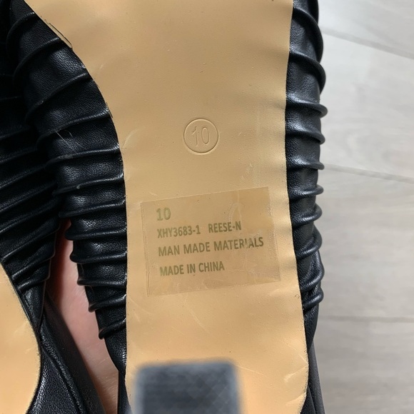 FashionNova Knot It Square Toe Black Mules - Picture 9 of 14